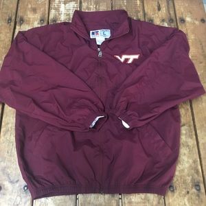 Vintage Virginia Tech Windbreaker Jacket/ L